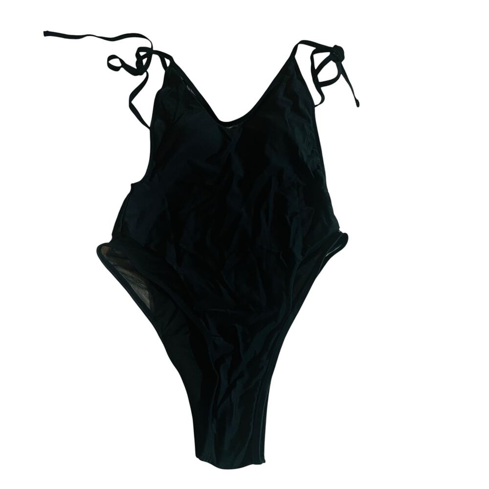 NN Body Tie Shoulder One Piece Swimsuit Size S Small NEW Black - Picture 1 of 5